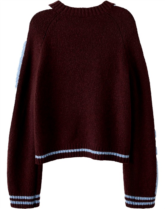 NKFRania LS Strik - Burgundy